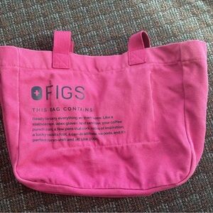 Figs Limited Edition Vibrant Pink Tote Bag